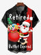 Men's Christmas Funny Graphic Short Sleeve Hawaiian Shirt